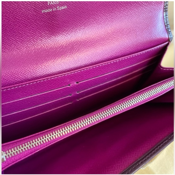 Authentic Louis Vuitton Purple Epi Long Wallet w/Snap Closure 🔥STUNNING🔥 - Picture 11 of 16